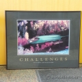 Framed Motivational Print "Challenges", 31 x 24